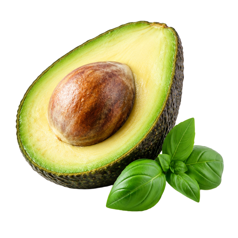 Avocat et basilic